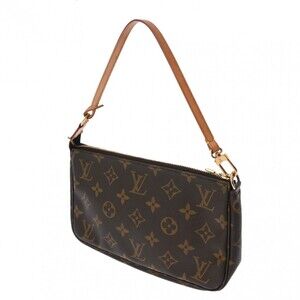 Louis Vuitton Accessory Canvas Brown Monogram Accessoires Pochette